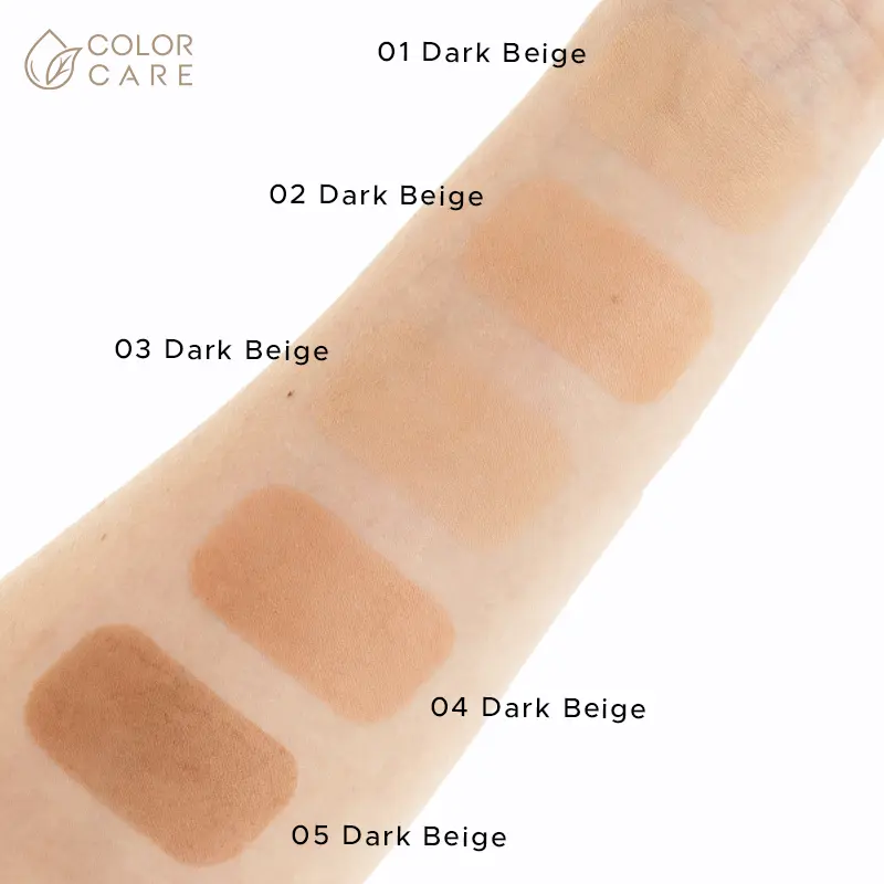 Веганский прессованный порошок - сменный блок - 04 Color Care Dark Beige, 8 гр — фото 3