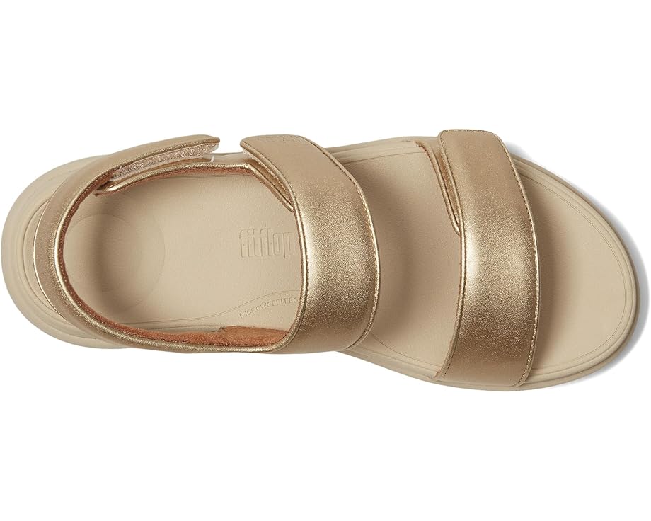 Сандалии FitFlop F-Mode Go Adjustable Flatform Back-Strap Sandals, цвет Platino — фото 2