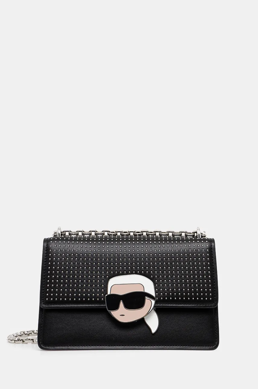 

Кожаная сумочка Karl Lagerfeld, черный
