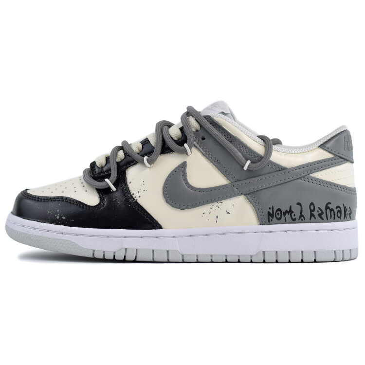 

Кроссовки Nike Dunk Skateboarding Shoes Women's Low-top Black/Gray, черный