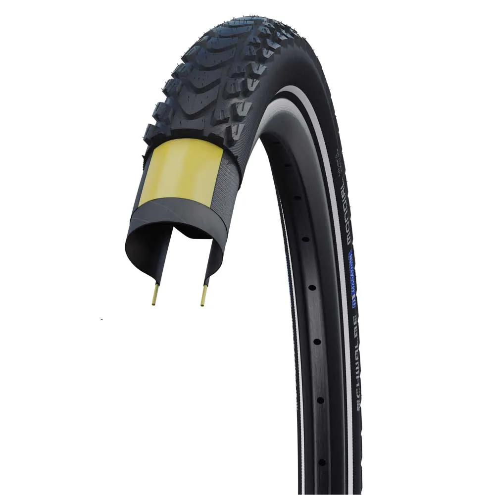 

Жесткая городская шина Schwalbe Marathon Mondial RaceGuard Addix E-50 27.5´´ x 2.40, золотой