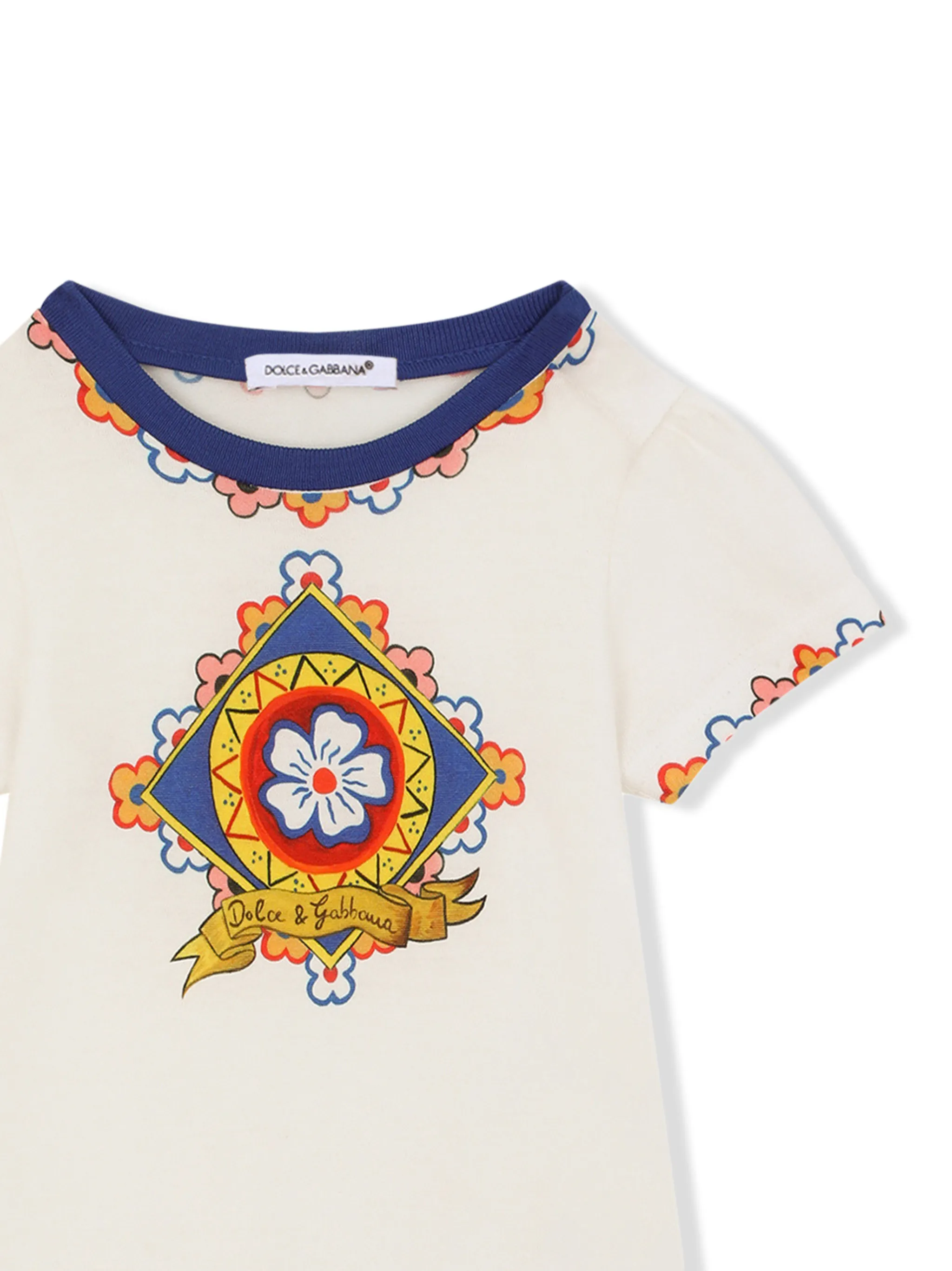 Комплект для новорожденного с принтом Carretto Dolce & Gabbana Kids, белый — фото 4