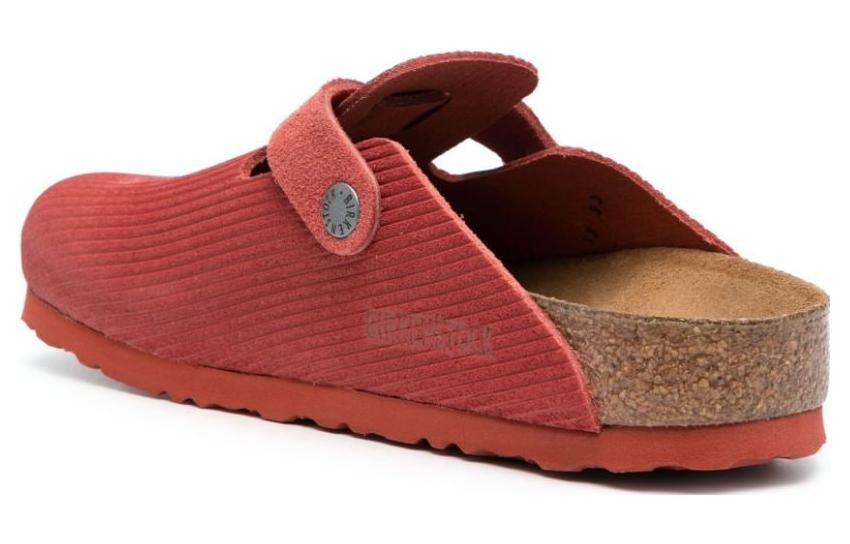 Мюли женские с закрытым носком женские Birkenstock, цвет Pink/Brown — фото 2