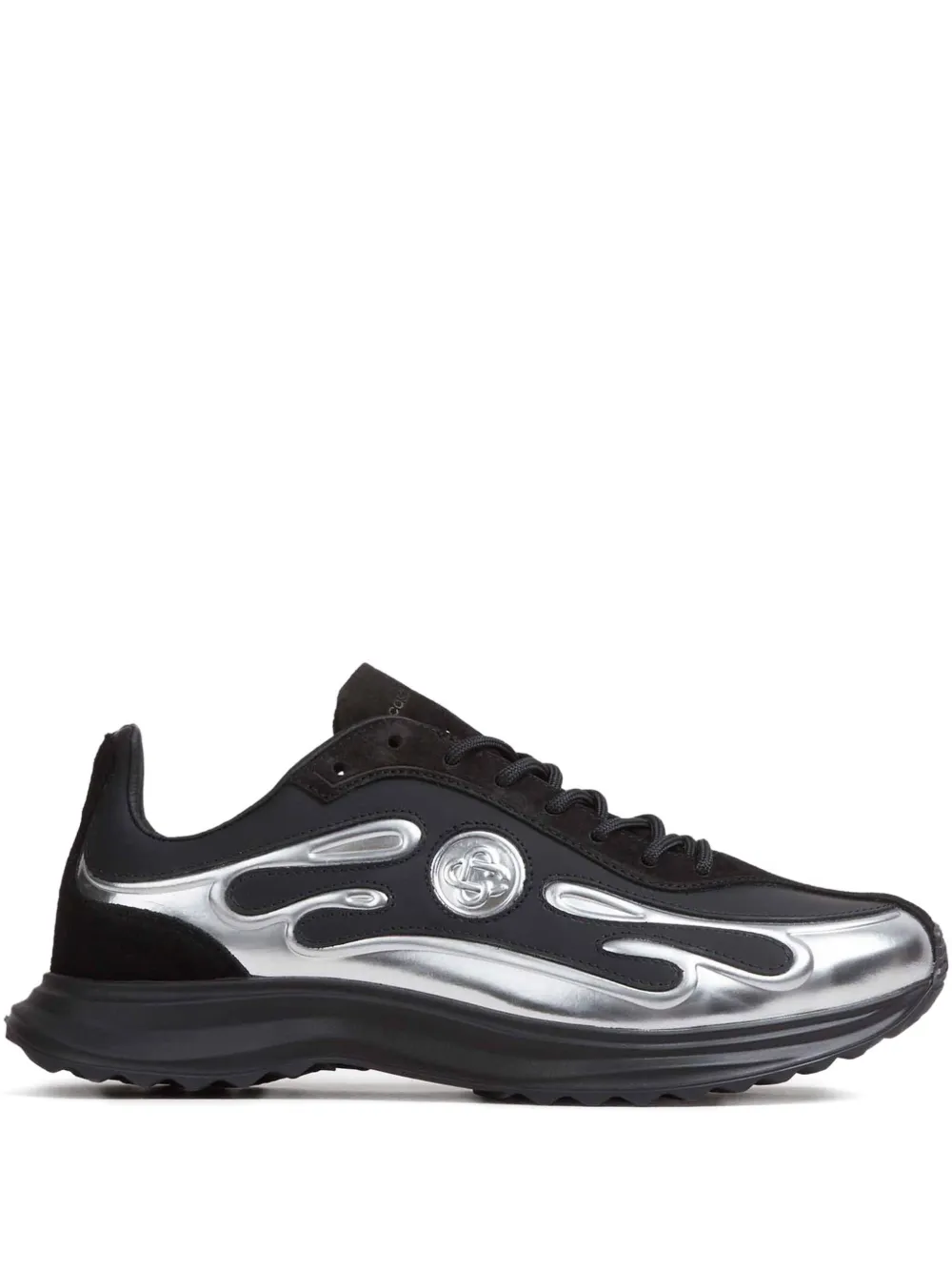 

Кроссовки с нашивками в виде пламени Casablanca, черный