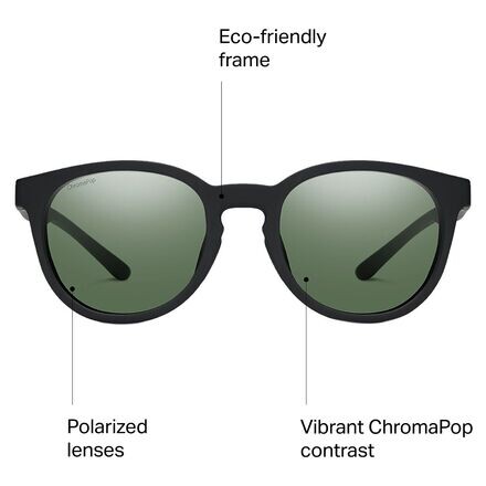 

Поляризованные солнцезащитные очки Eastbank ChromaPop Smith, цвет Matte Black Frame/Gray Green Polarized