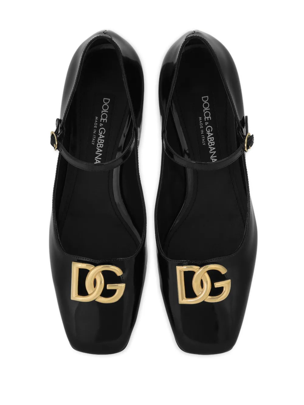 Туфли Мэри Джейн с логотипом DOLCE & GABBANA, черный — фото 4