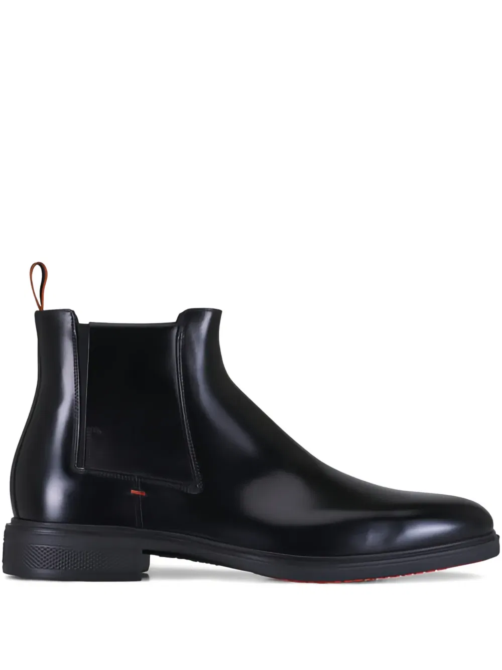 Черные ботинки челси Santoni
