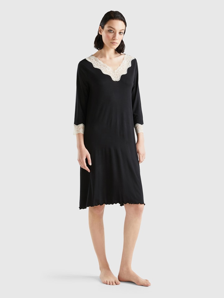 

Короткое платье Benetton, черный