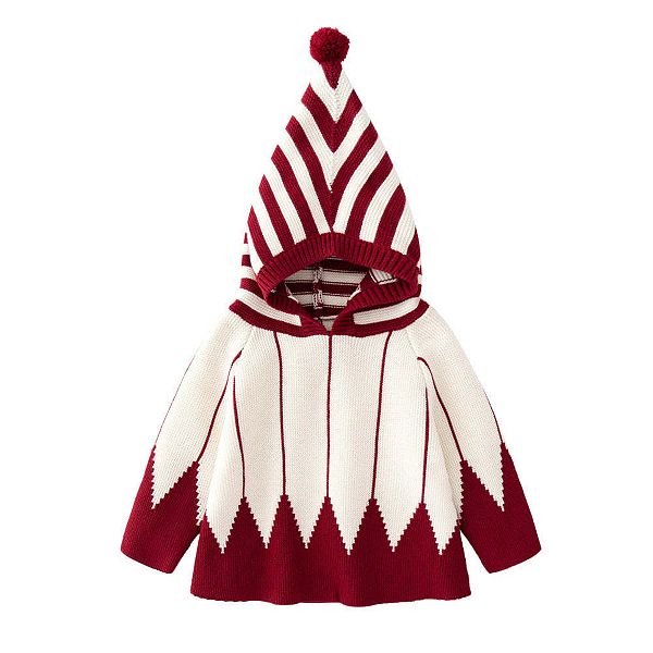 

Детский свитер в рождественском стиле с контрастным дизайном Mykids-Usa