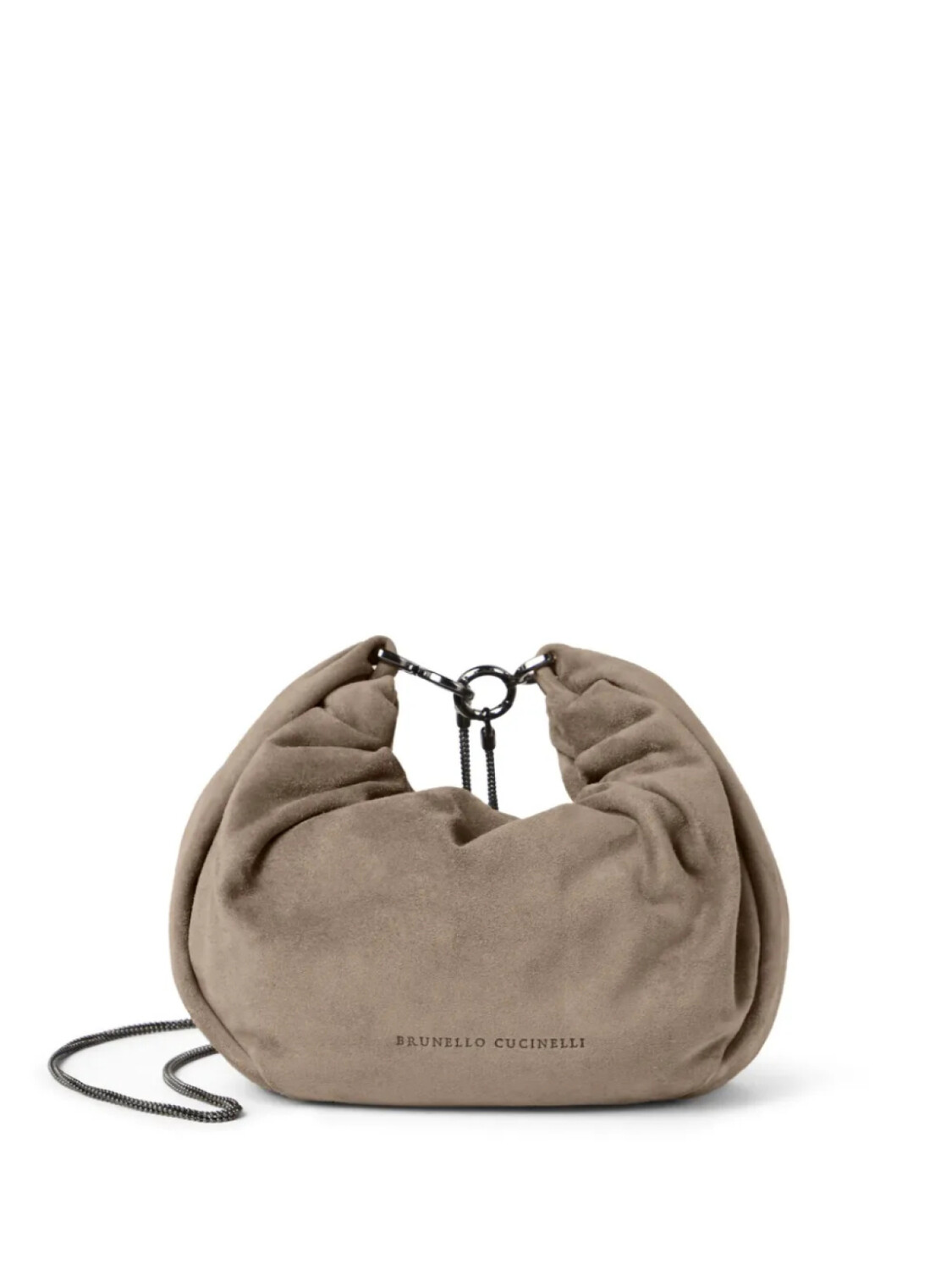 

Brunello Cucinelli сумка через плечо с тисненым логотипом, коричневый