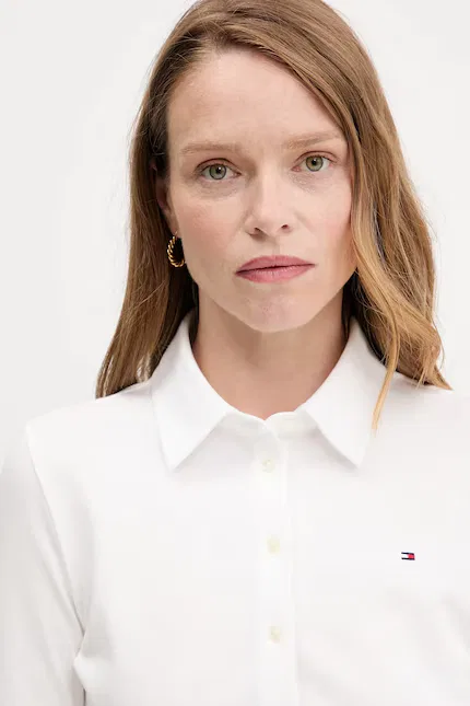 Рубашка приталенная Tommy Hilfiger, белый — фото 4