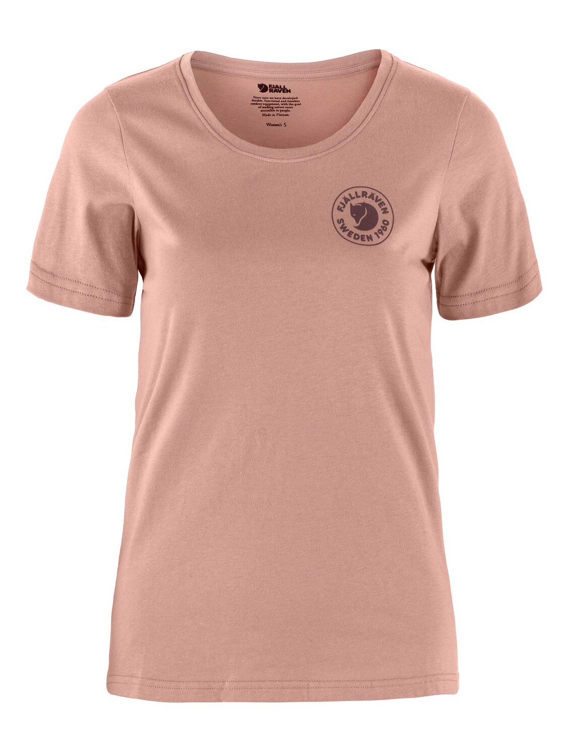 

Футболка Fjallraven 1960 Logo T-shirt W, розовый