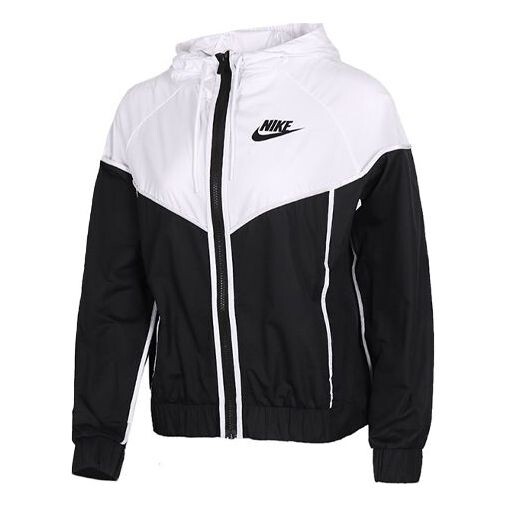 

Куртка спортивная ветрозащитная цветная с капюшоном куртка белая белая Nike, белый