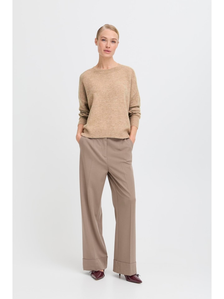 

B. young Свитер с длинным рукавом BYMONNA свободного кроя, цвет ореховый меланж