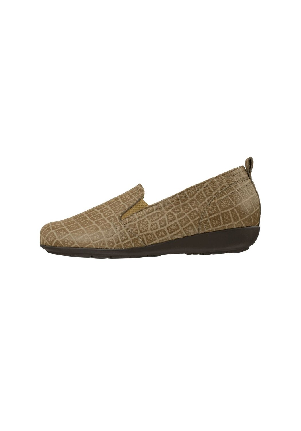 Тапочки Clea из мягкой кожи оленя Natural Feet, серо-коричневый — фото 2