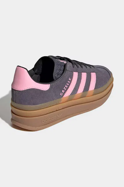 Кроссовки замшевые GAZELLE BOLD Adidas Originals, серый — фото 3