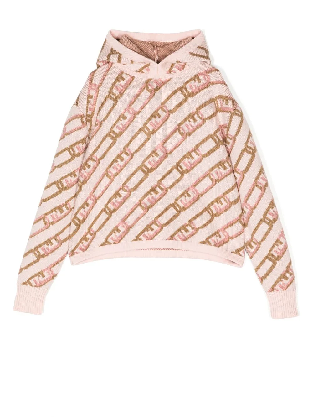 

Худи с логотипом FENDI KIDS, розовый