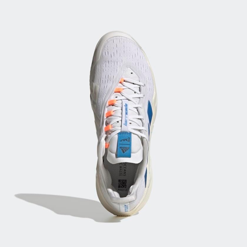 Мужские теннисные кроссовки Adidas Barricade Clay, белый/синий/мятный — фото 3
