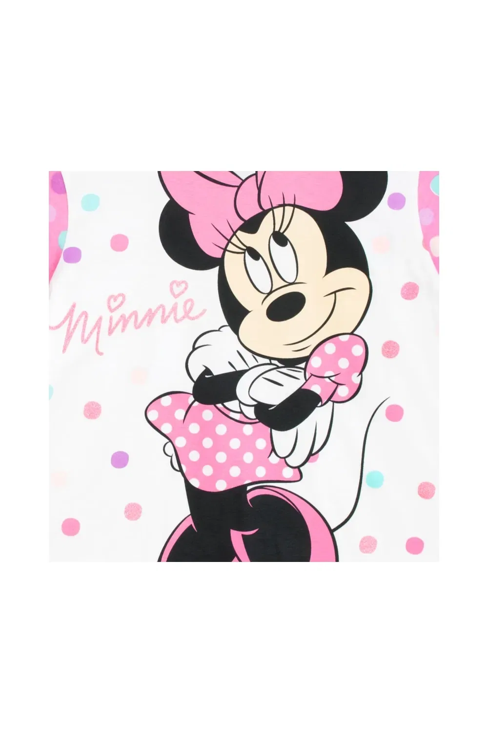Пижама Minnie Mouse в горошек Disney, розовый — фото 3