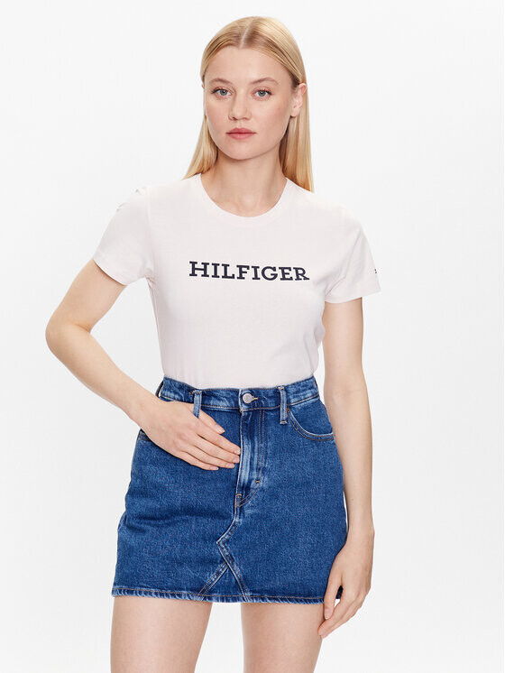 

Футболка узкого кроя Tommy Hilfiger, экрю