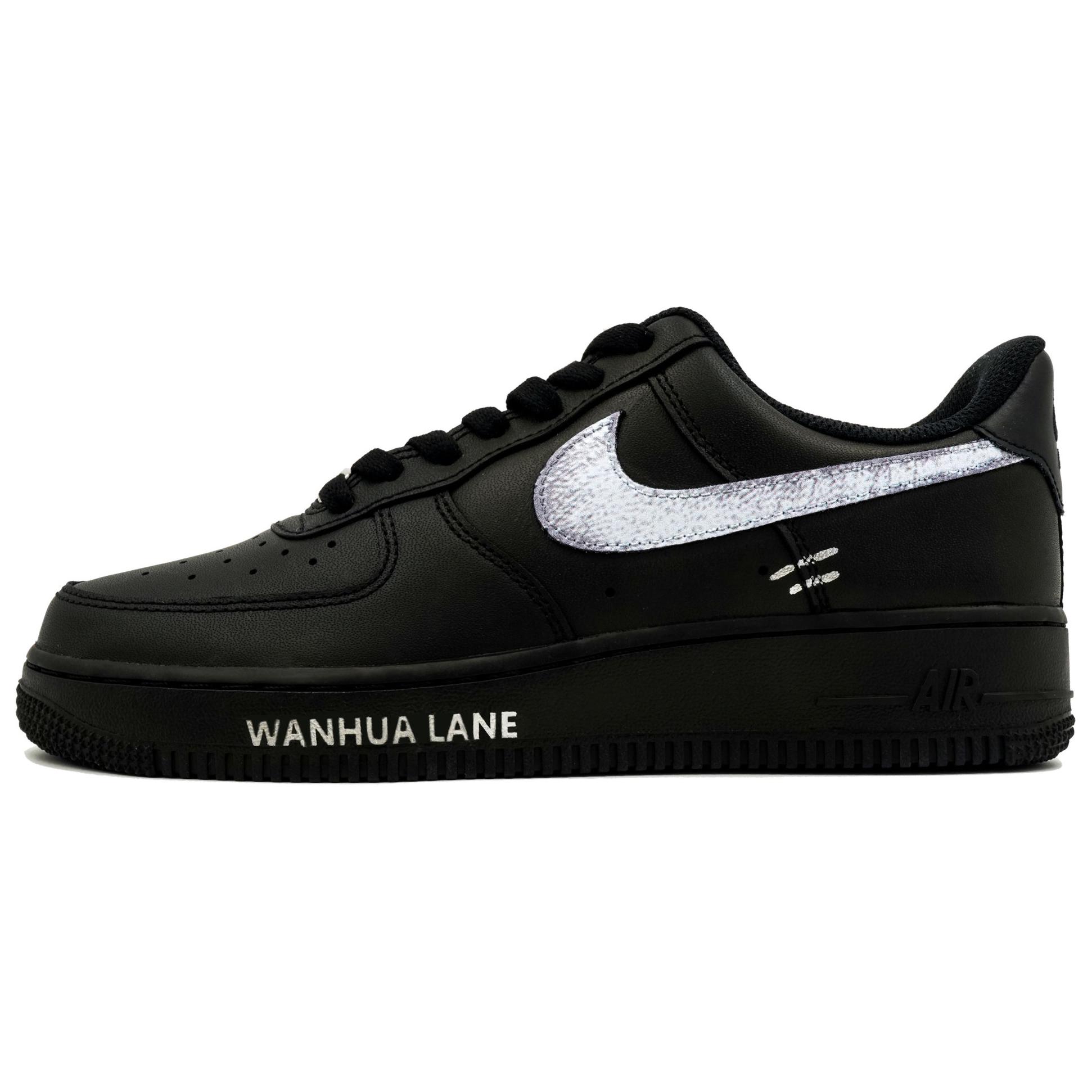 Nike Кроссовки Air Force 1 Kaleidoscope, Blade Runner низкие унисекс черно-белые, цвет Black — фото 2