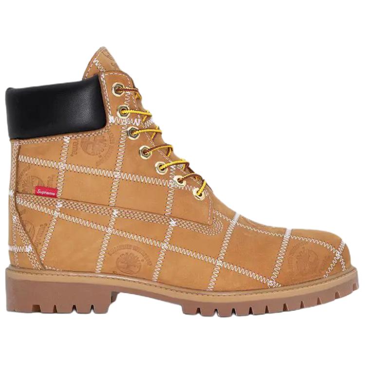 Supreme x PREMIUM короткие ботинки мартин унисекс Timberland, коричневый — фото 3