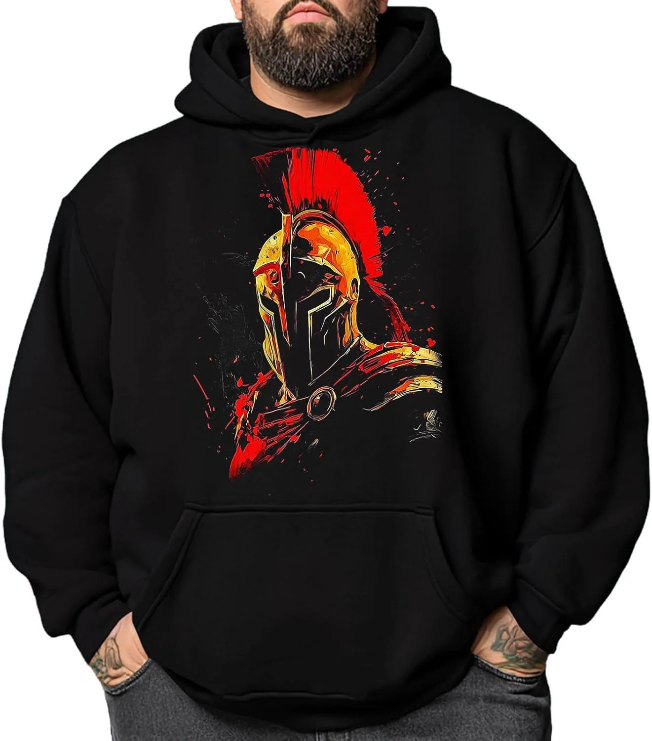 

Толстовка с капюшоном Big and Tall для мужчин, Oversized Fleece xtalline