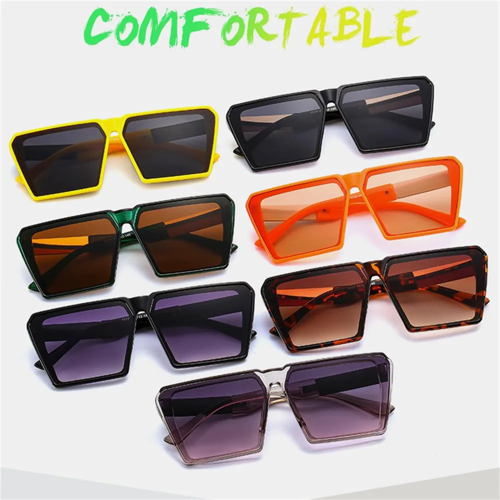 

Солнцезащитные очки большого размера 2027 года для женщин, двухцветные, винтажные, мужские солнцезащитные очки с защитой от УФ-излучения UV400 MTZJH, Orange