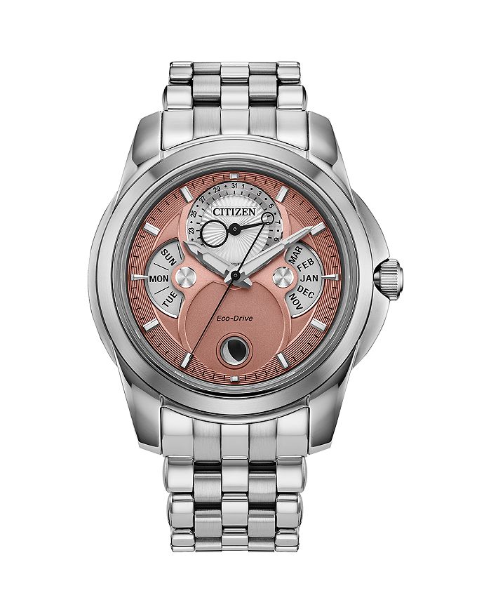 

Часы-календарь Eco Drive Classic, 42 мм Citizen, розовый
