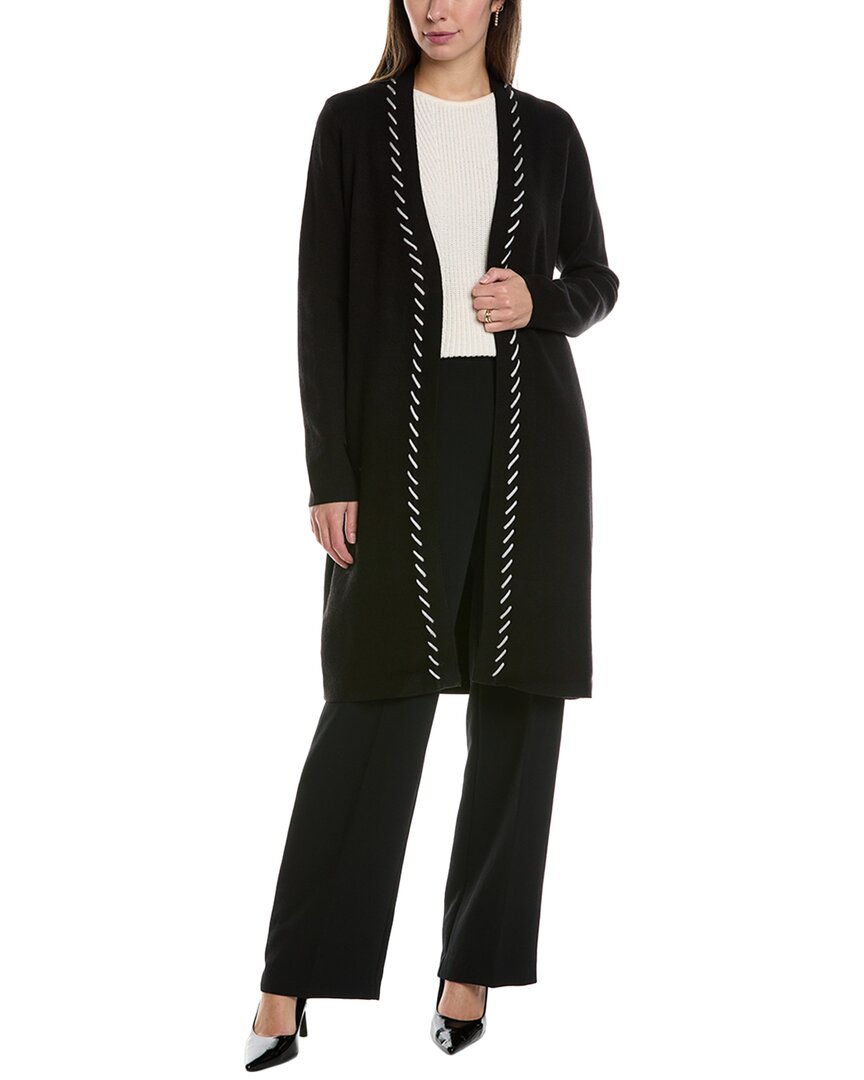 

Кардиган T Tahari Whipstitch, черный