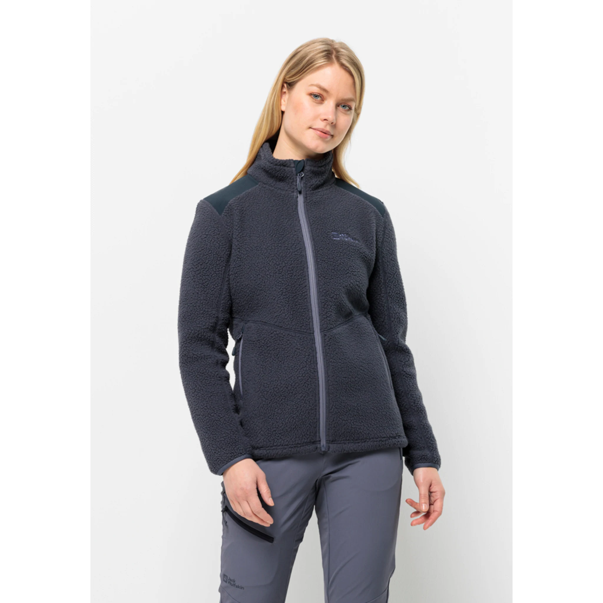 

Флисовая куртка Jack Wolfskin "KAMMWEG PILE FZ W", цвет Graphite
