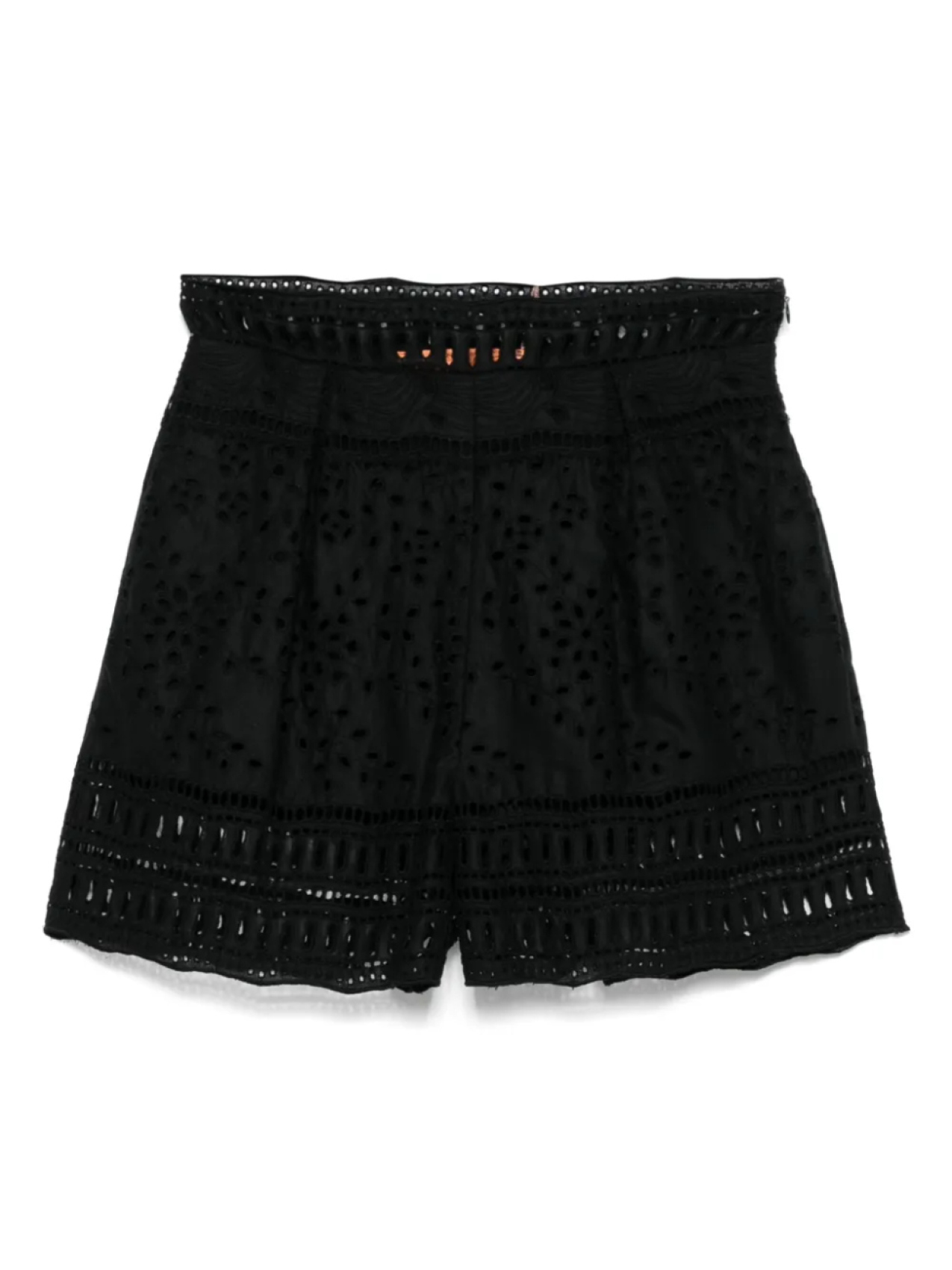 

Шорты Ermanno Scervino английской бродери, черный