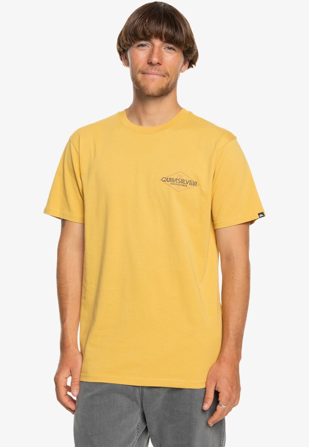 

Принт на футболке OMNI SIGN SS Quiksilver, желтый