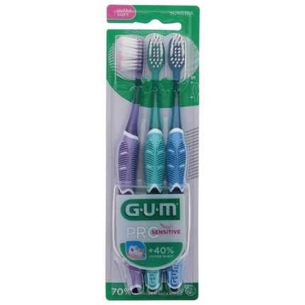 Зубная щетка Pro Sensitive 510 Ultra Soft, набор из трех штук Gum