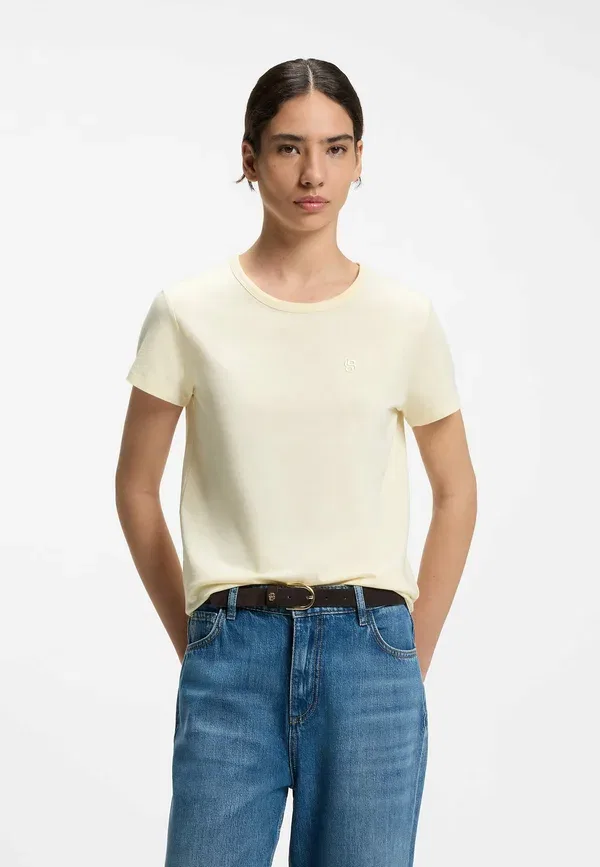 Футболка Eventsa9 basic t-shirt Boss, цвет светло-бежевый