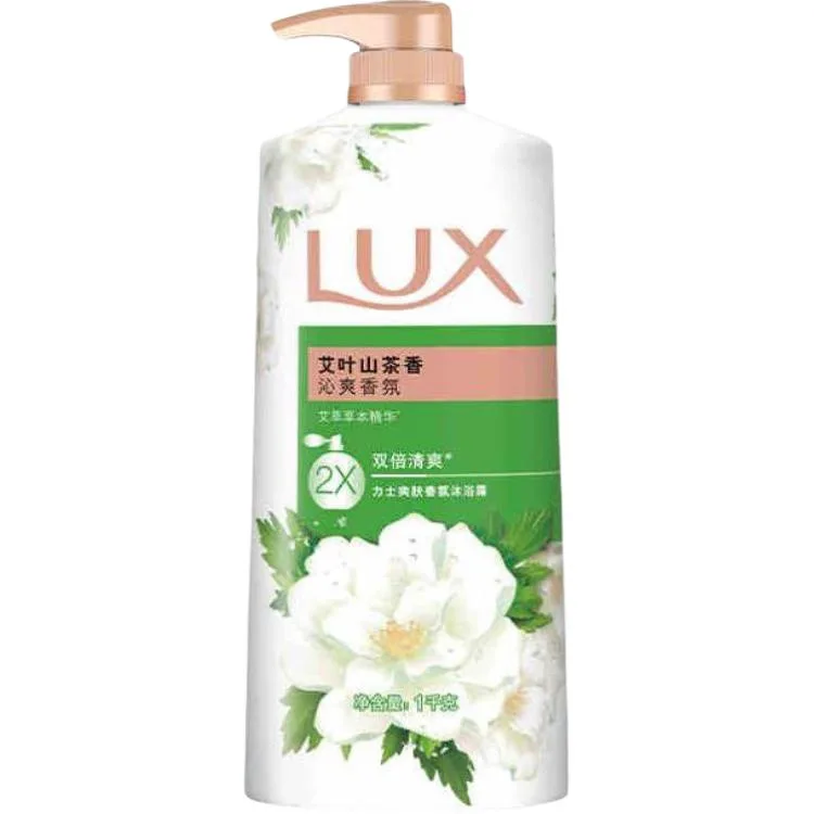LUX Гель для душа Lotus Skin успокаивающий ароматный увлажняющий очищающий попурри 600г/720мл/720мл*2/1000г/1000г*2, Mugwort Camellia Shower Gel 1000g