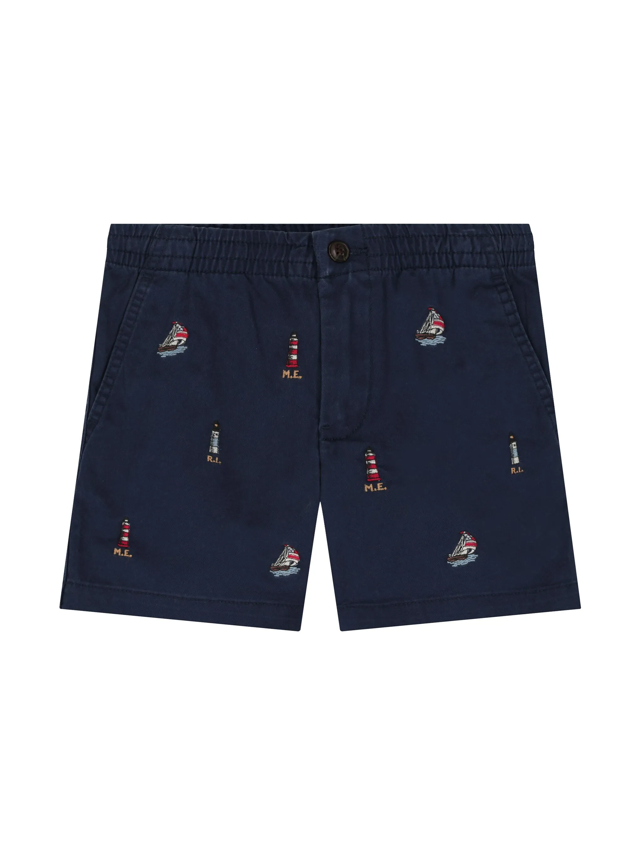 

Шорты с вышивкой Polo Ralph Lauren Kids, синий