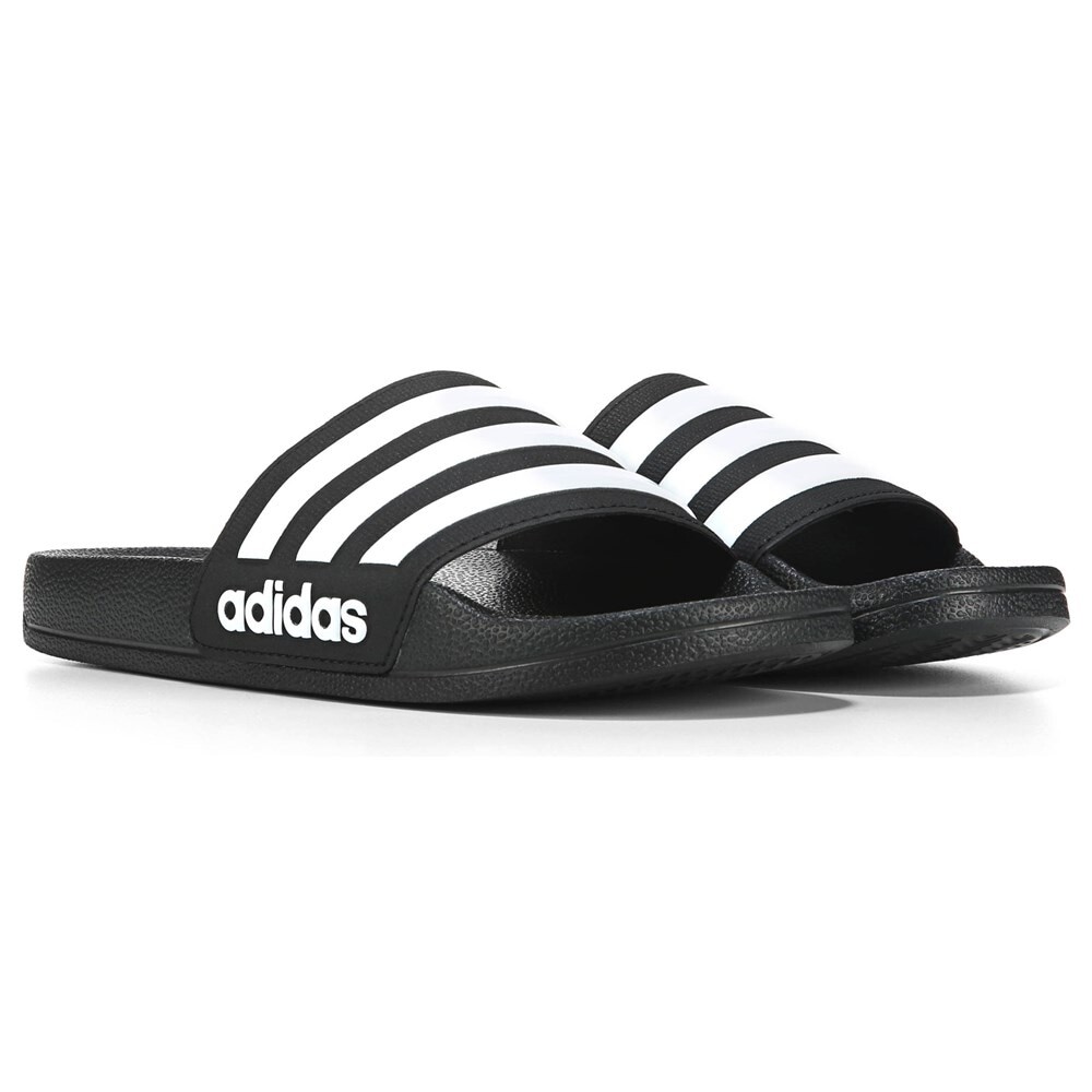 

Детские шлепанцы для душа Adilette Little/Big Kid Adidas, черный