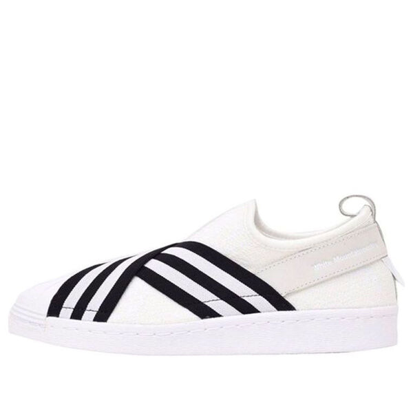 

Кроссовки mountaineering x superstar slip on Adidas, белый