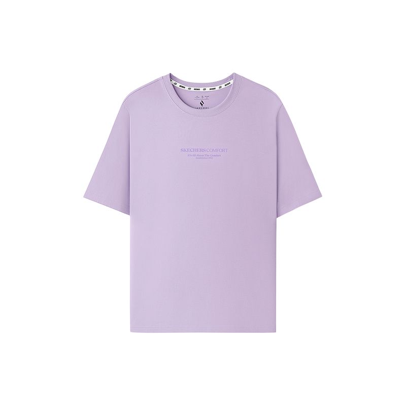 

Skechers Футболка Sportlife SS25 Unisex Lavender/00KC, Розовый, Skechers Футболка Sportlife SS25 Unisex Lavender/00KC