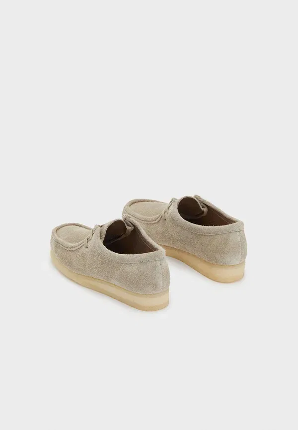 Ботинки повседневные Clarks Originals Wallabee casual lace ups, светло-серый — фото 3
