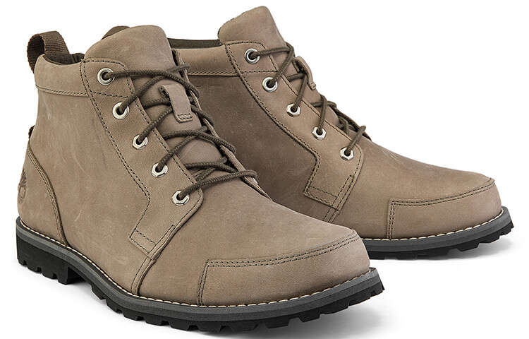 Мужские ботинки Timberland с логотипом, серый — фото 4
