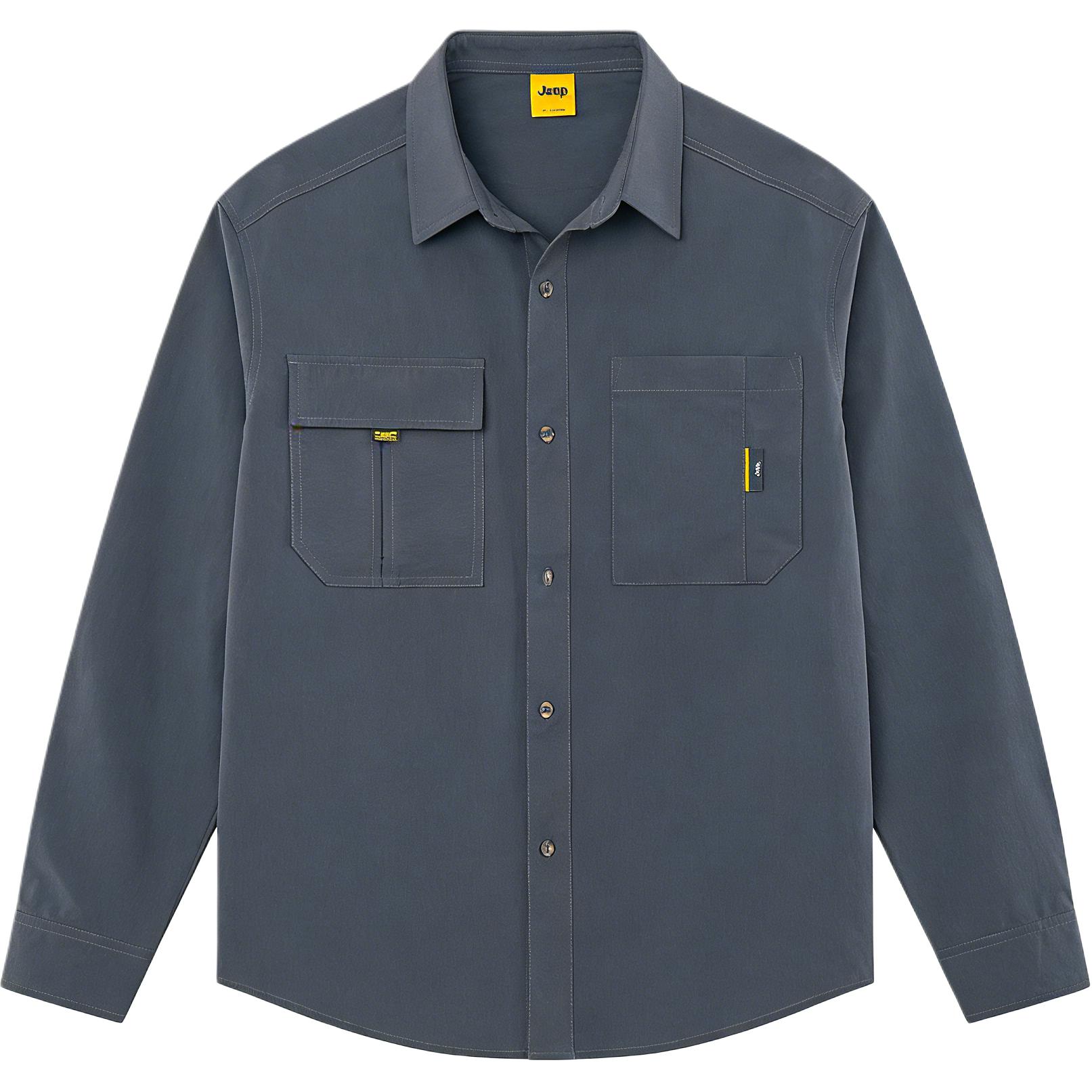 

Рубашка Unisex Lapel Thin Workwear Jeep, темно-серый