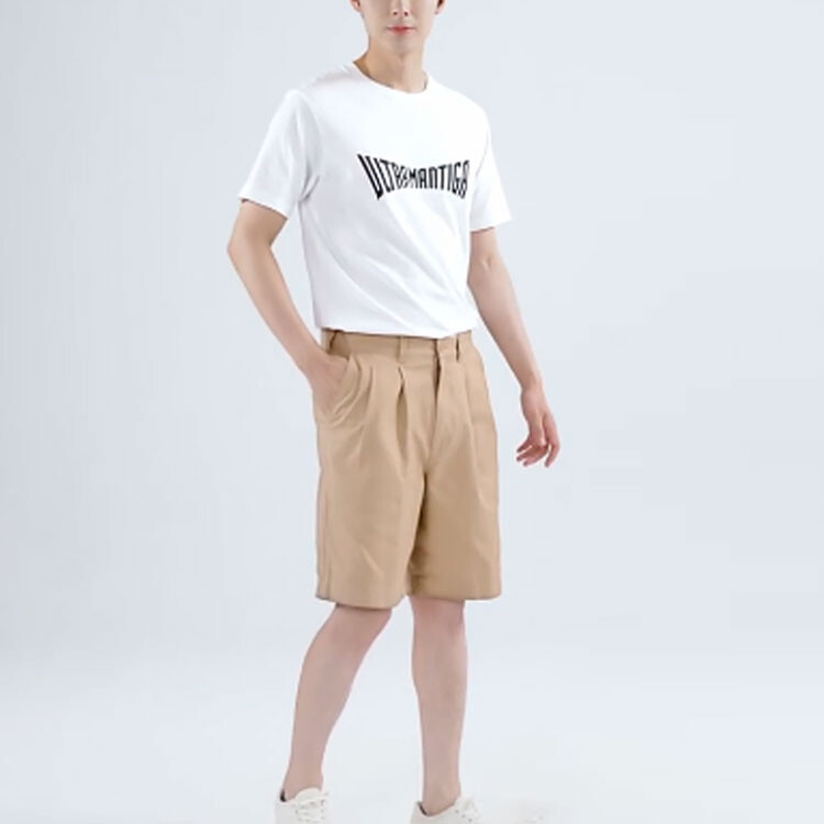 Jw Anderson Co-Branded Series Повседневные шорты для мужчин Camel Uniqlo, коричневый — фото 3