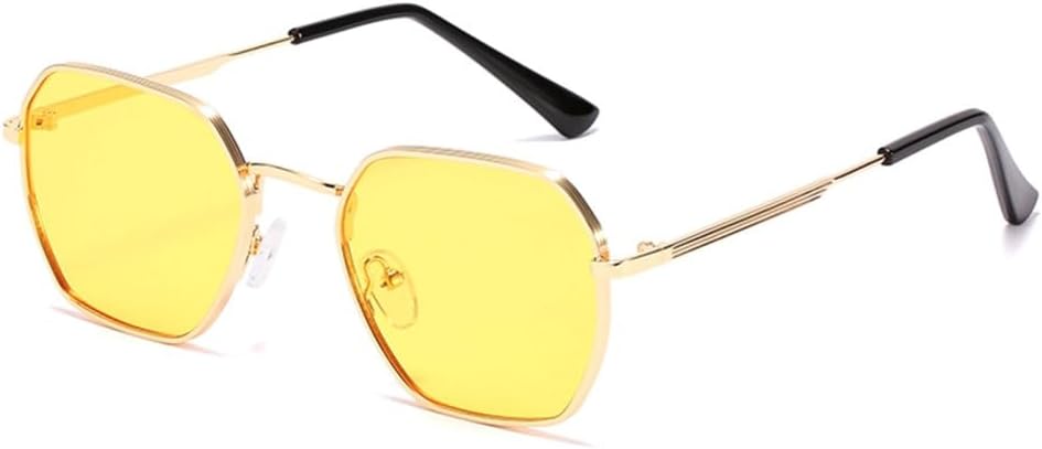 

MUTYNE Eyewear Модные аксессуары Солнцезащитные очки для женщин Квадратные солнцезащитные очки для активного отдыха с защитой от УФ-излучения Женские очки для зрения, 6.gold Yellow