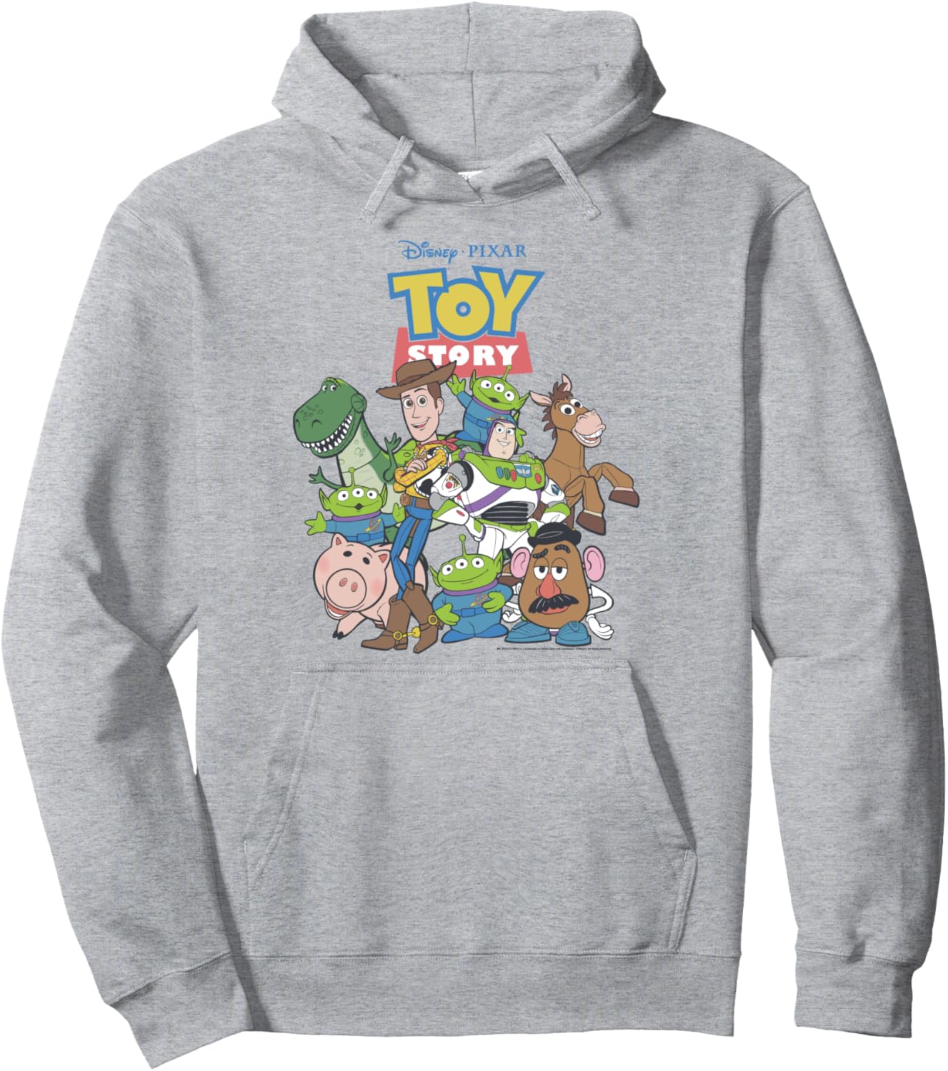 

Толстовка с изображением полного актерского состава мультфильма Disney Pixar «История игрушек», серая, Серый, Толстовка с изображением полного актерского состава мультфильма Disney Pixar «История игрушек», серая