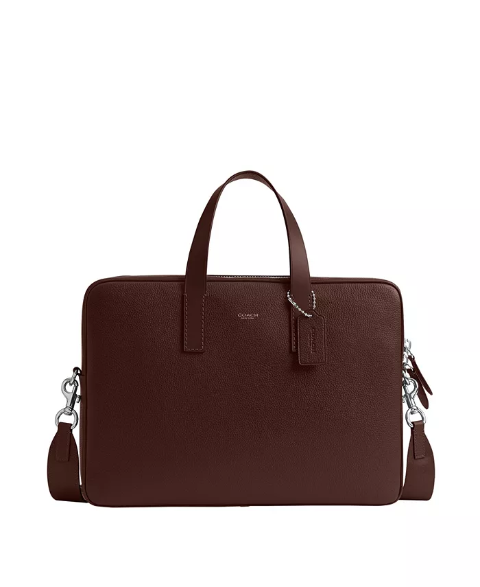 

Мужская сумка-бриф Carlyle Polished Pebble Coach, коричневый