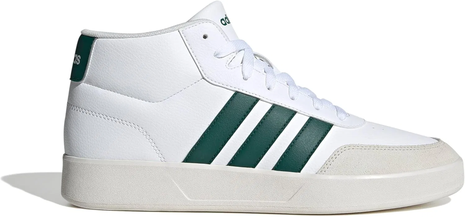 Мужские кроссовки Adidas Breaknet Mid, Ftwr White Collegiate Green Core White — фото 2