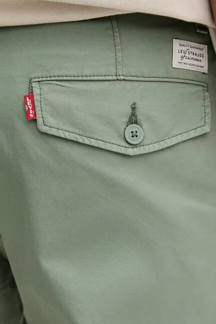 Чиносы хлопковые Levi's, зеленый — фото 4