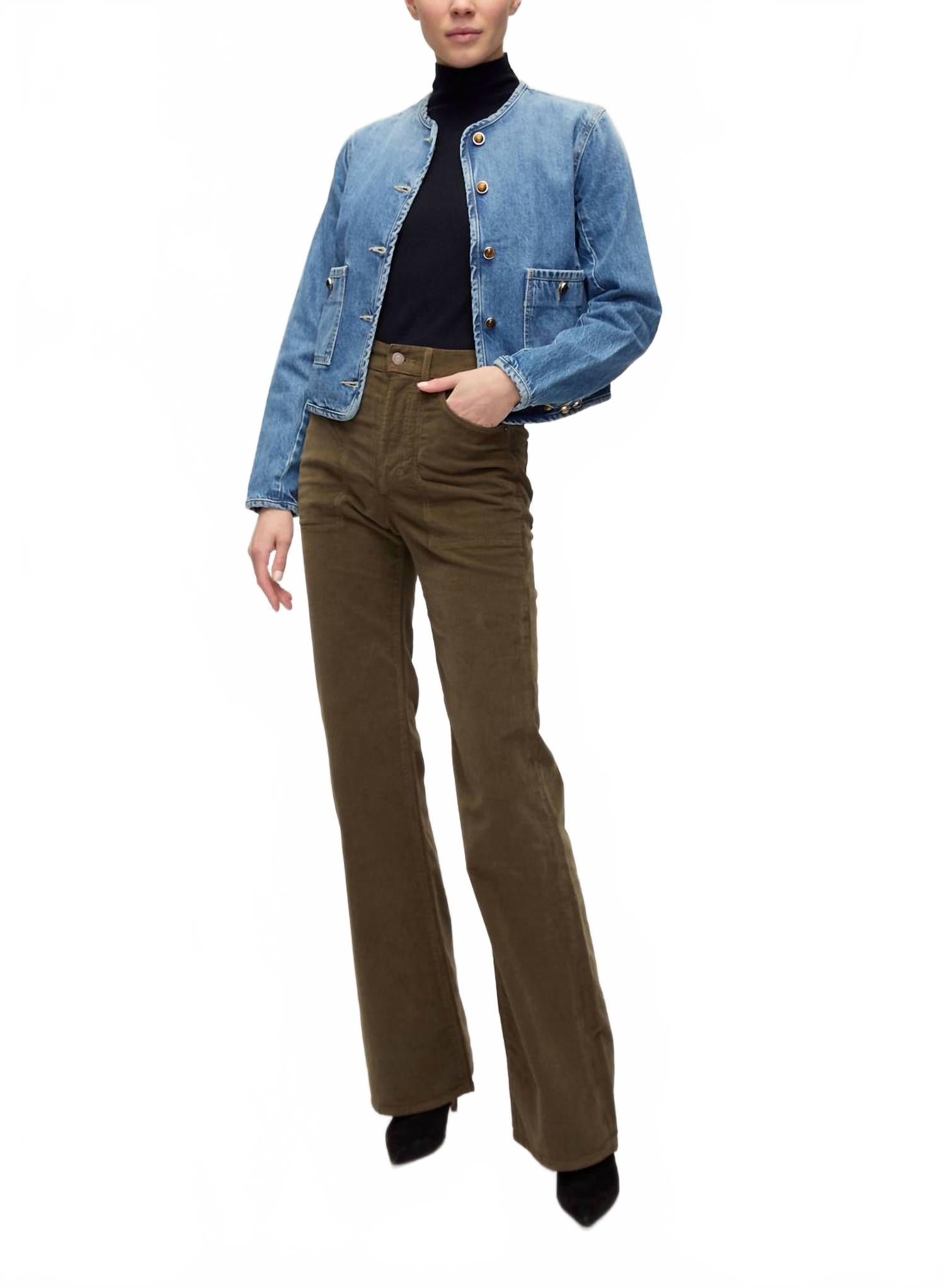 

Пиджак Андреа с оригинальными пуговицами в стиле «Французский поцелуй» Veronica Beard, French Kiss